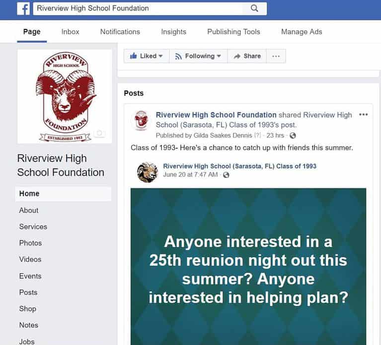 Check Out the RHSF Facebook Page